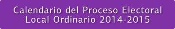 Calendario Electoral Proceso 2014-2015