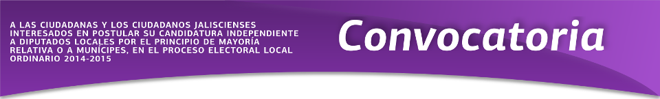 Convocatoria a candidaturas independientes